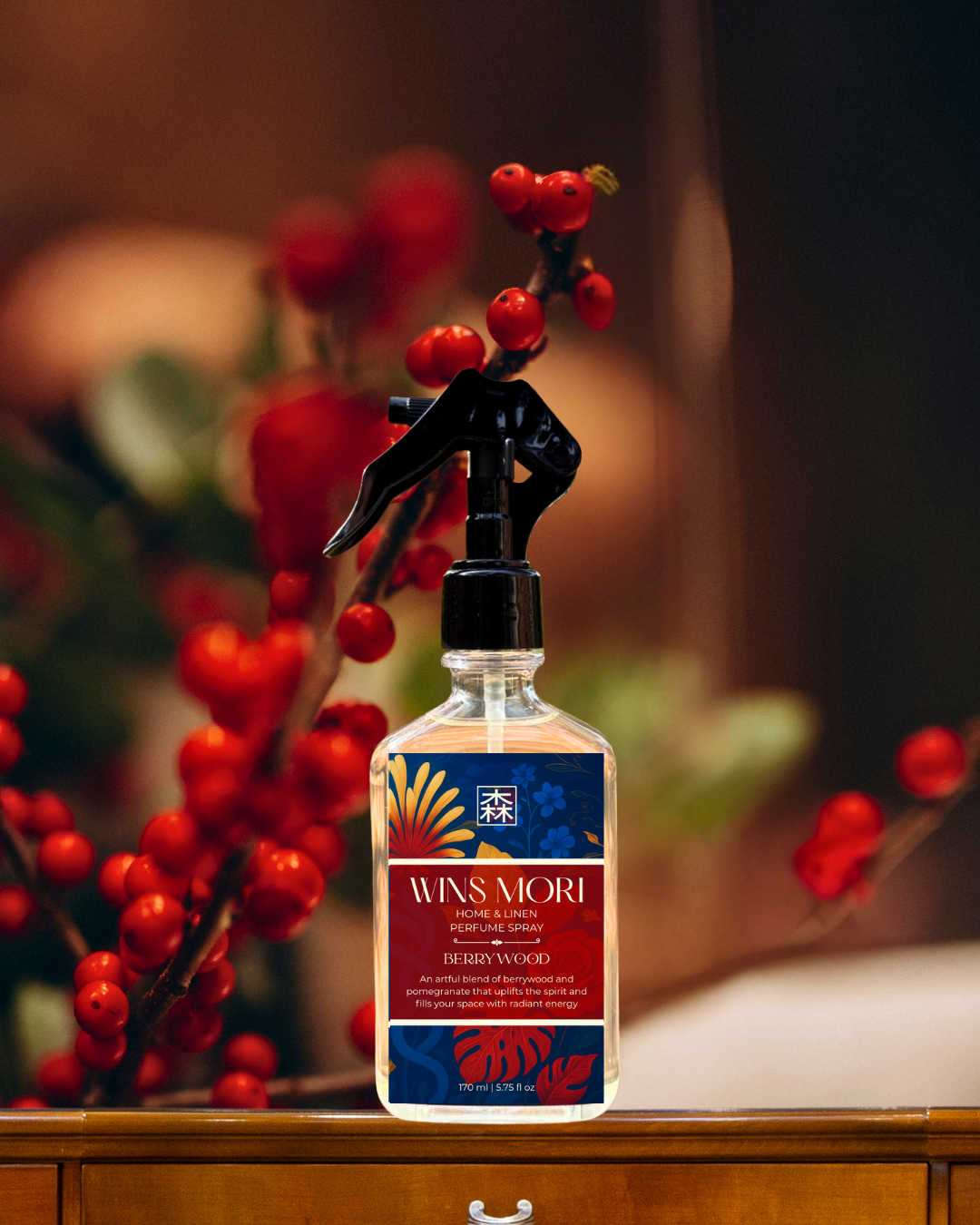Wins Mori Berrywood Home & Linen Perfume Spray